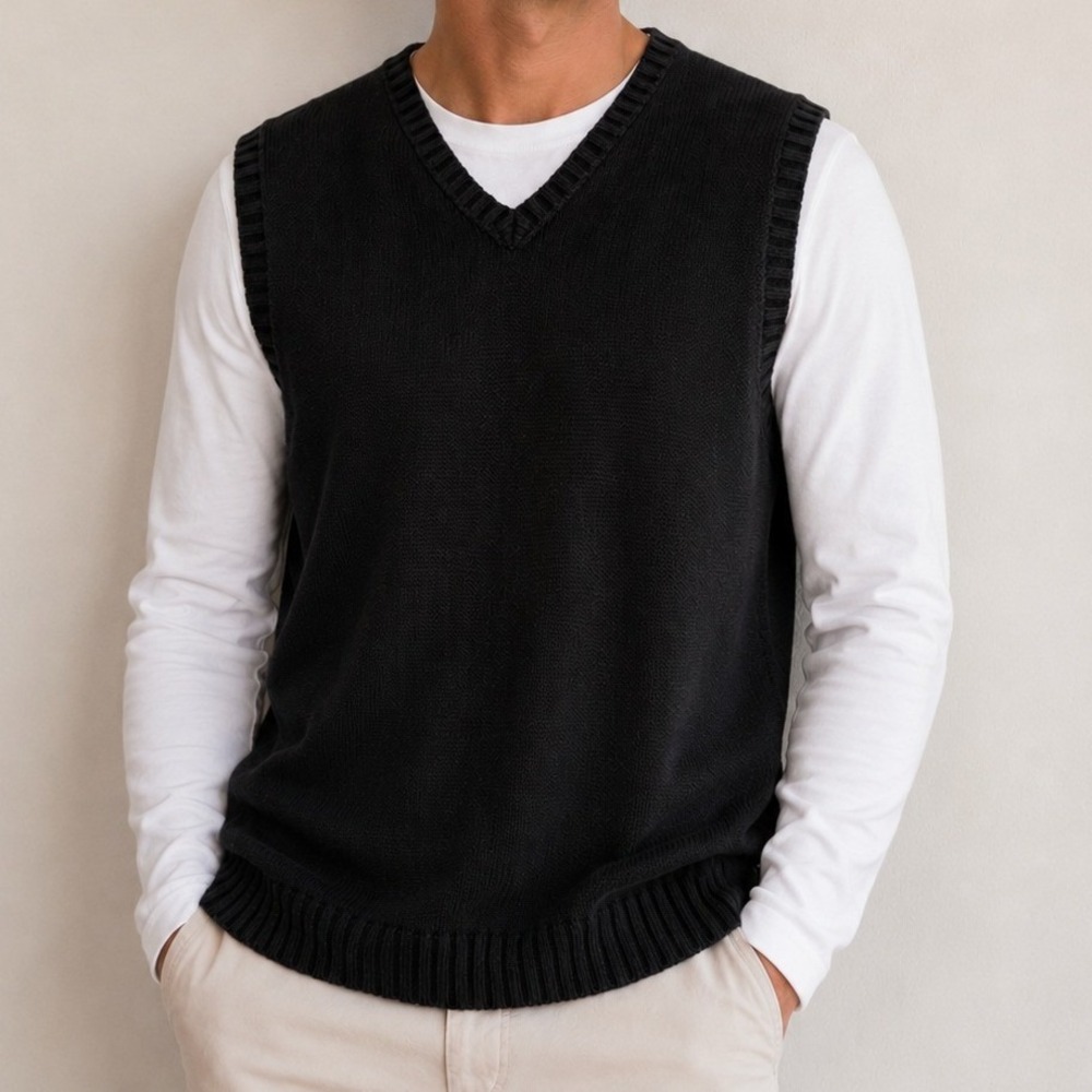 Vintage Polo Jeans Co Ralph Lauren Knit Sweater Vest Golf Country Club Preppy